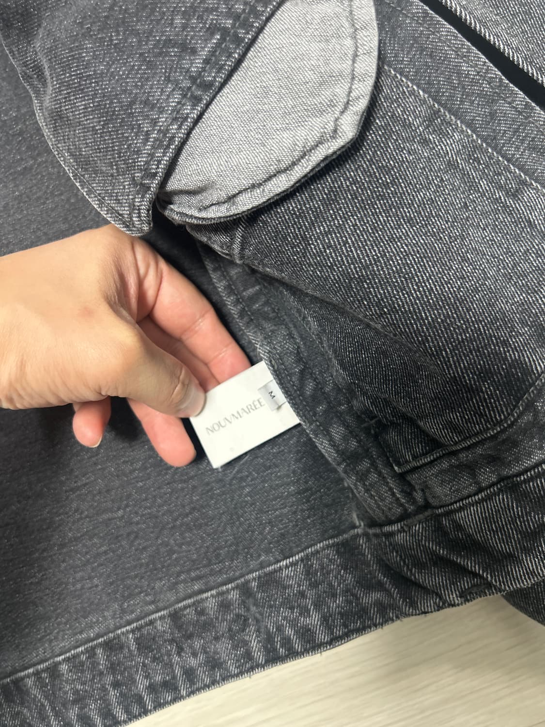 누마레 흑청 데님 자켓 M 상품이미지3