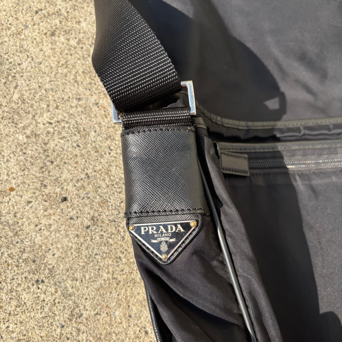 프라다 블랙 나일론 메신저 백 상품이미지6