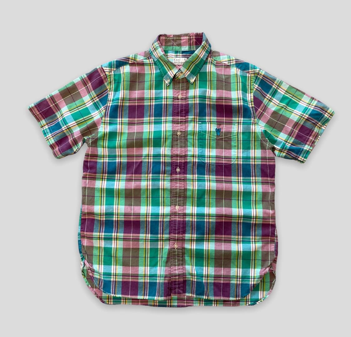 코엔 빈티지 체크 반팔 셔츠(unisex) 상품이미지1
