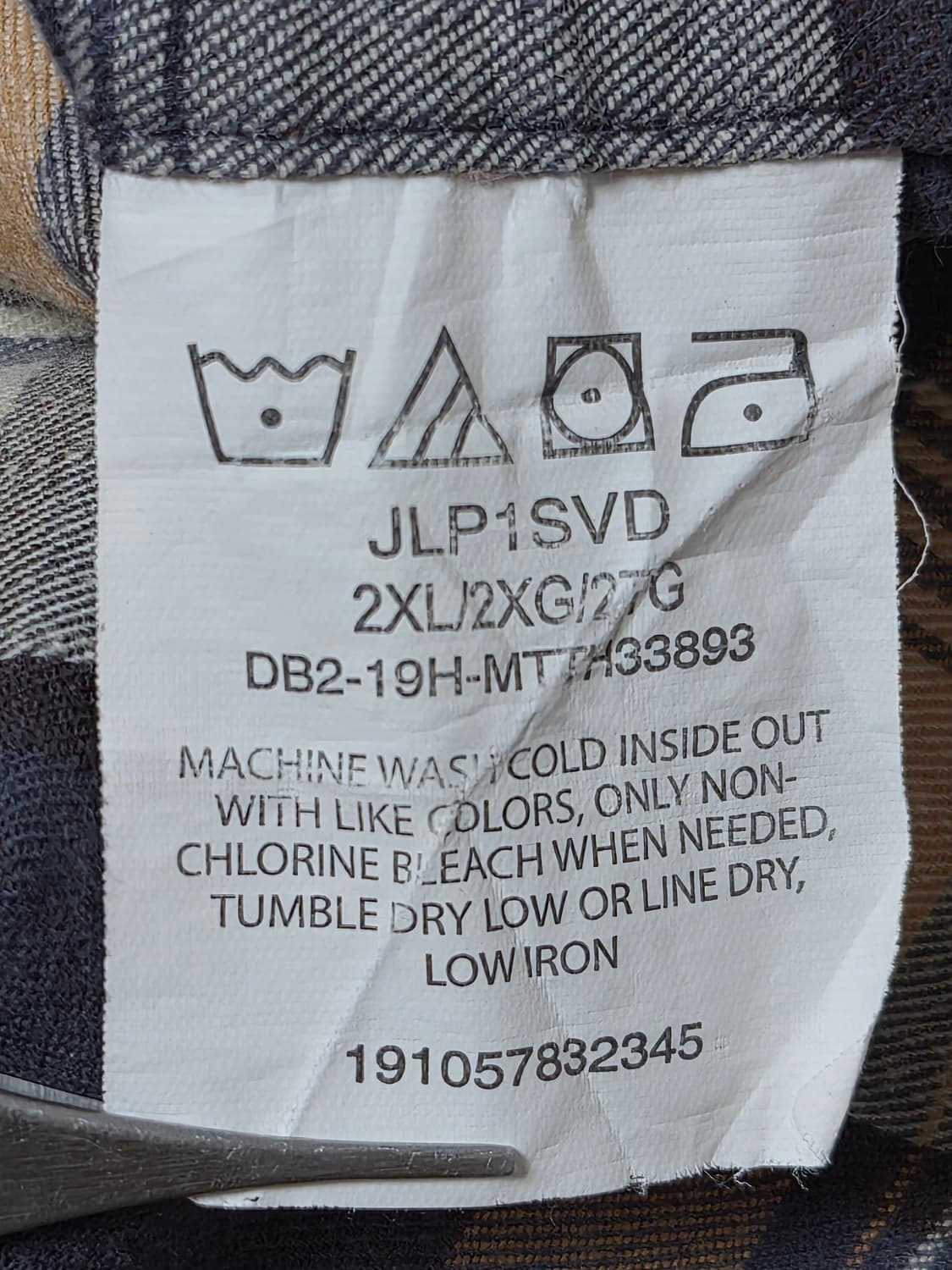 랭글러Wrangler 체크 셔츠 2XL사이즈 - S351 상품이미지6