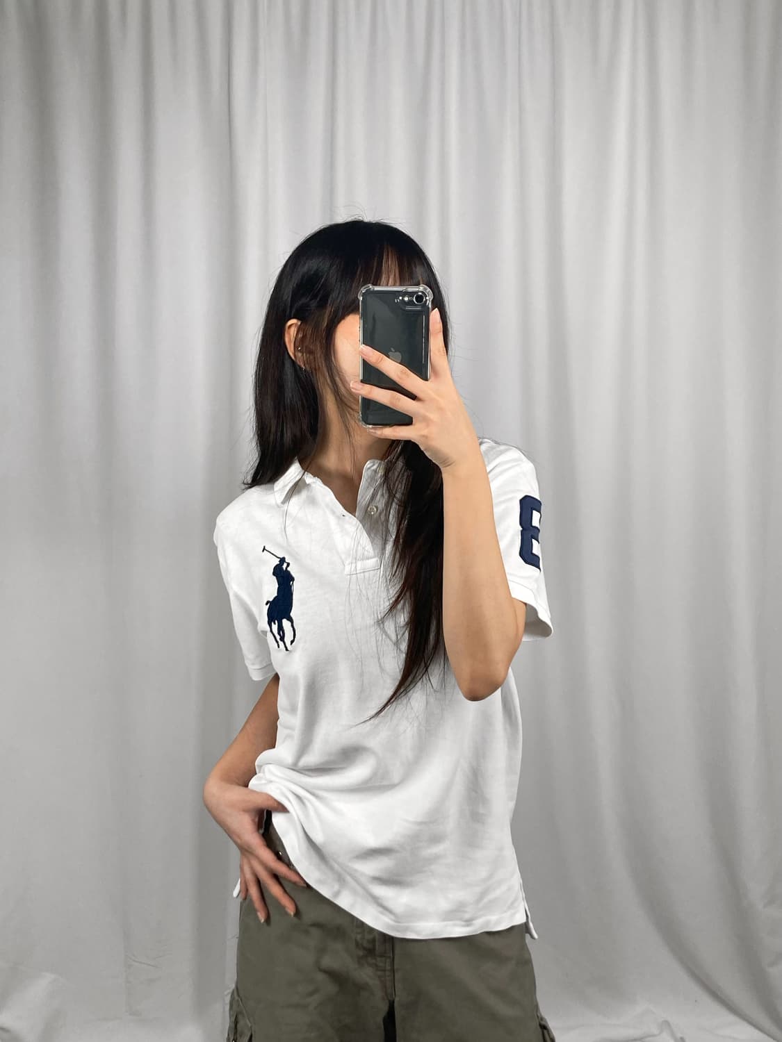 폴로 빅포니 화이트 카라 반팔 상품이미지2