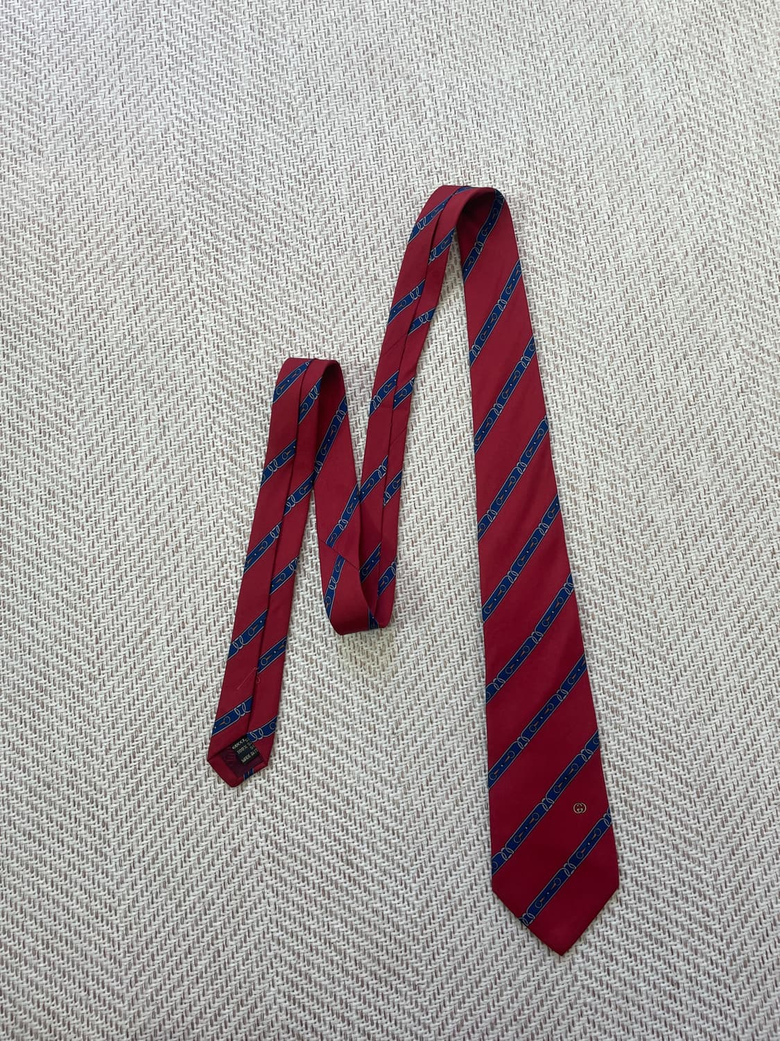 Gucci 구찌 홀스빗 스트라이프 실크 넥타이 상품이미지2
