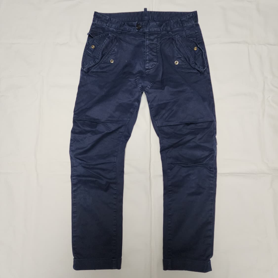 디스퀘어드2 크롭 코튼 롤업 디테일 팬츠 상품이미지2