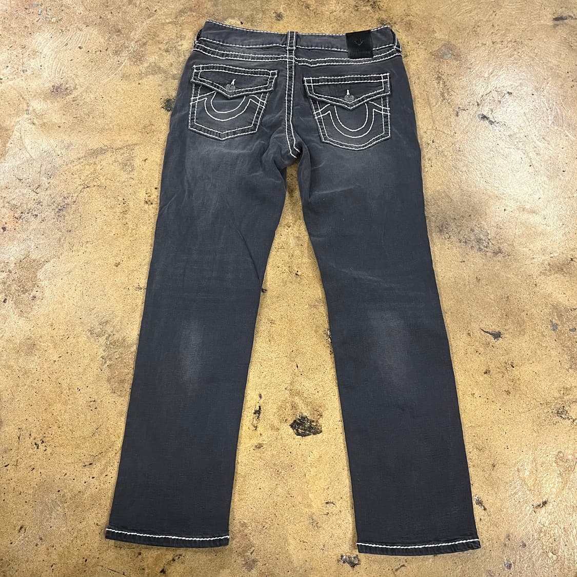 [정품/32] 트루릴리젼 블랙 워싱 데님 바지 b14 상품이미지3