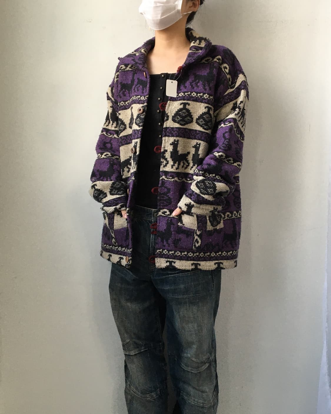 Alpaca pattern jacket 상품이미지6