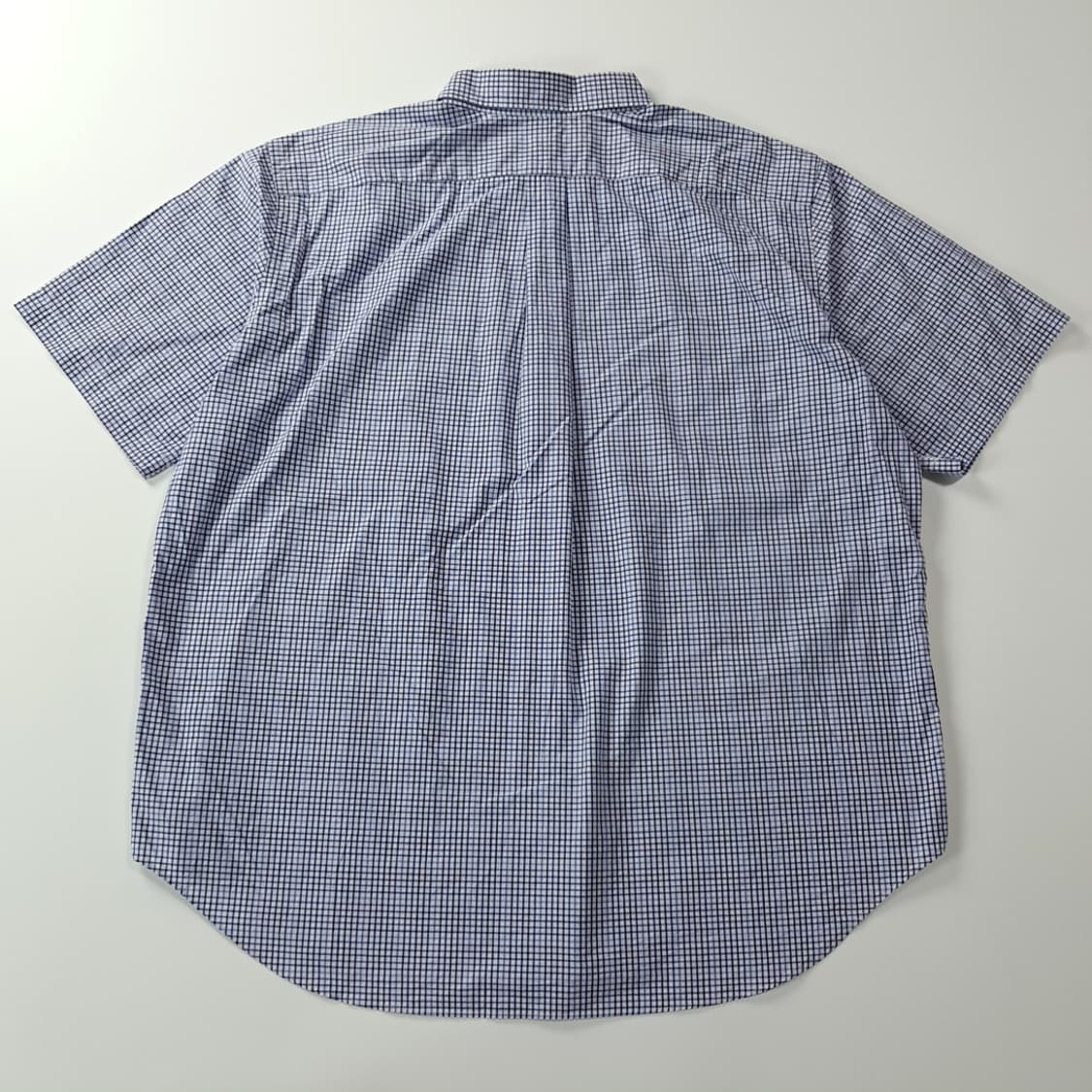 CK828 XB 폴로 블루 마이크로체크 반팔 셔츠 남방 상품이미지6
