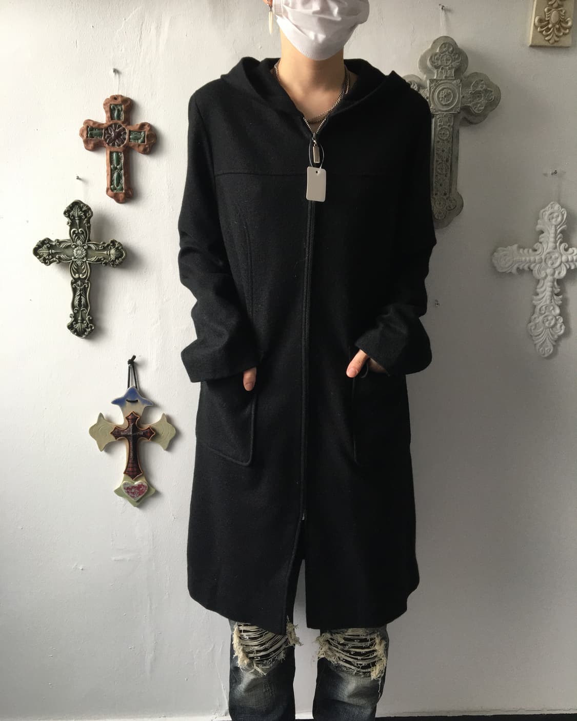 Woolen hood coat 상품이미지8