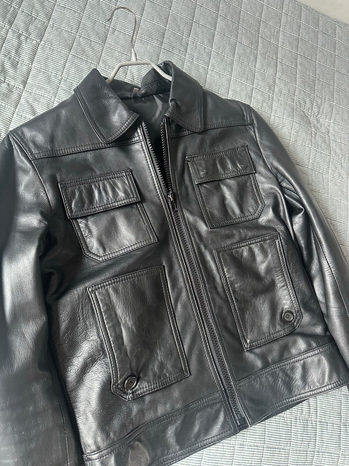 램스킨 양가죽 레더 자켓 상품이미지2