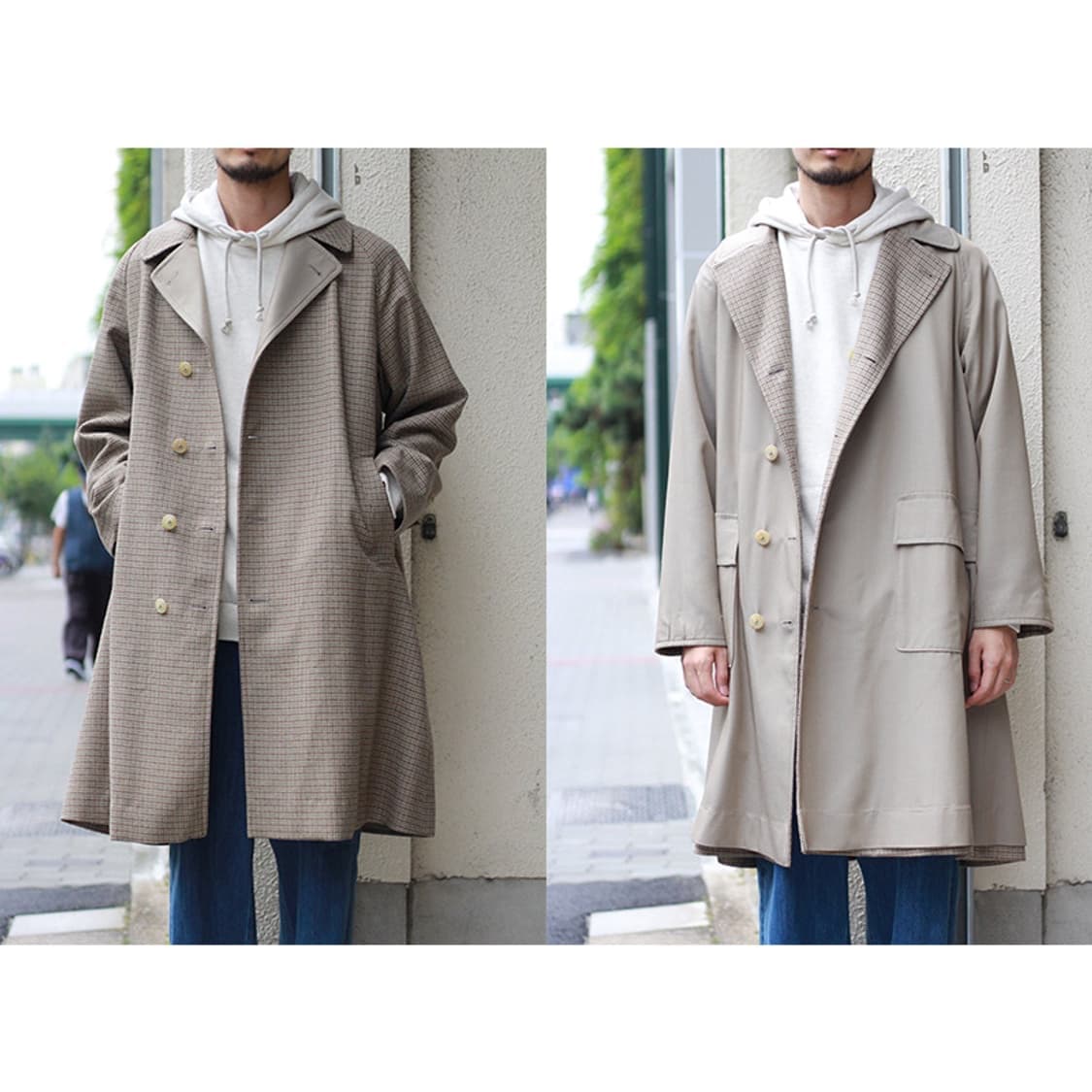 캡틴선샤인 리버시블 체스터필드 코트 38사이즈 상품이미지3