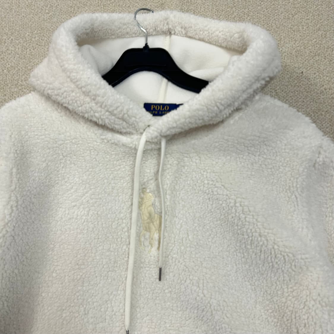  (S) 폴로 뽀글이 빅포니 플리스 후드티 상품이미지3