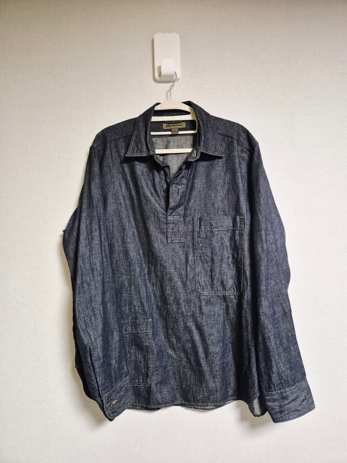 Nigel Cabourn 데님 셔츠 풀오버 상품이미지1