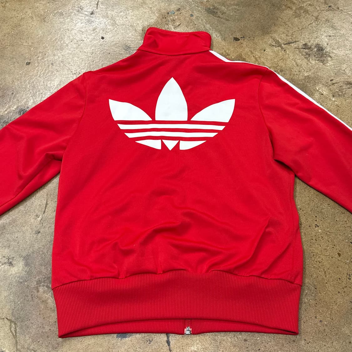 [정품/100] 아디다스 삼선 져지 레드 트랙탑 b10 상품이미지4
