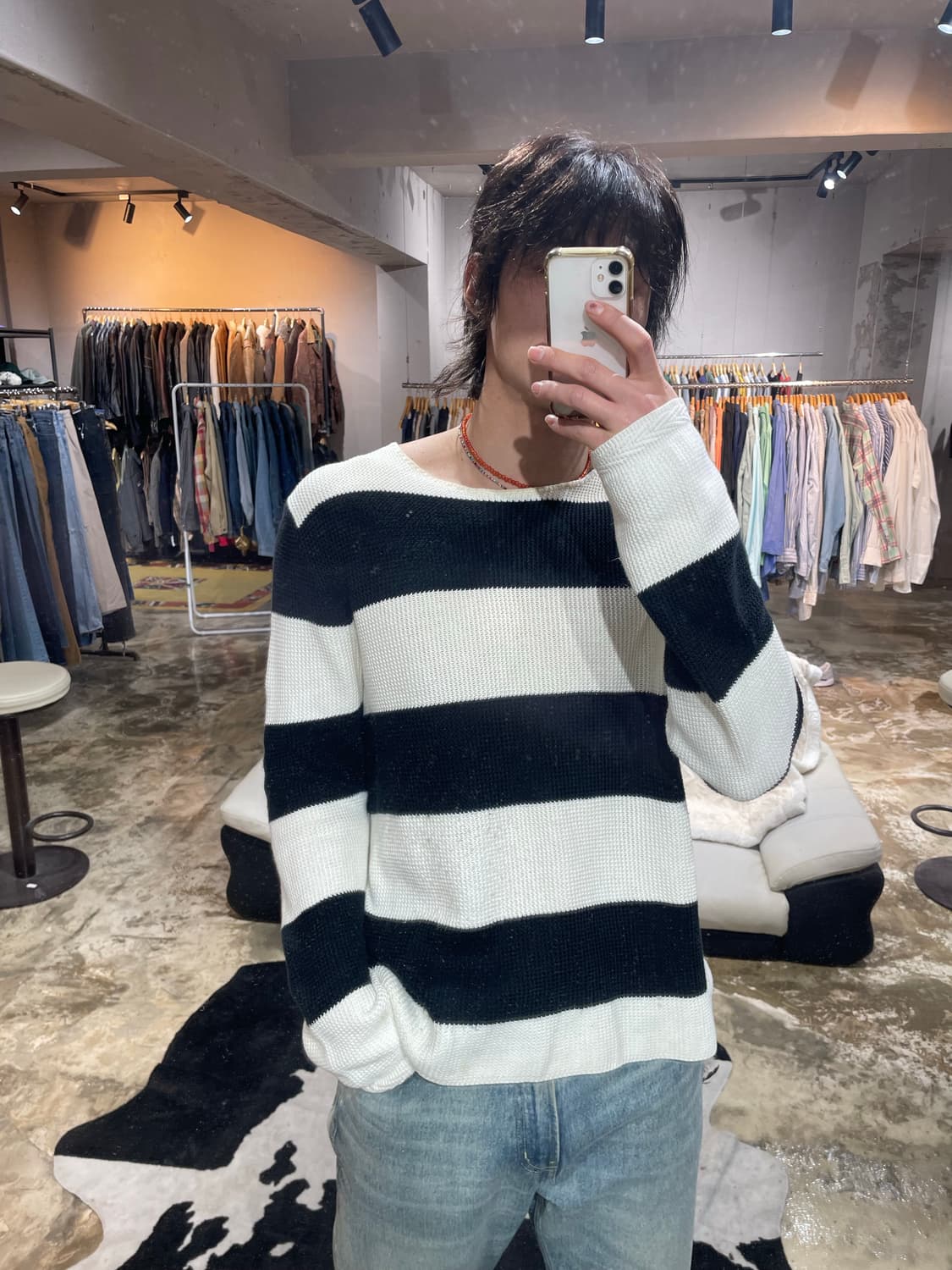 폴로 랄프로렌 와플 스트라이프 니트  상품이미지1