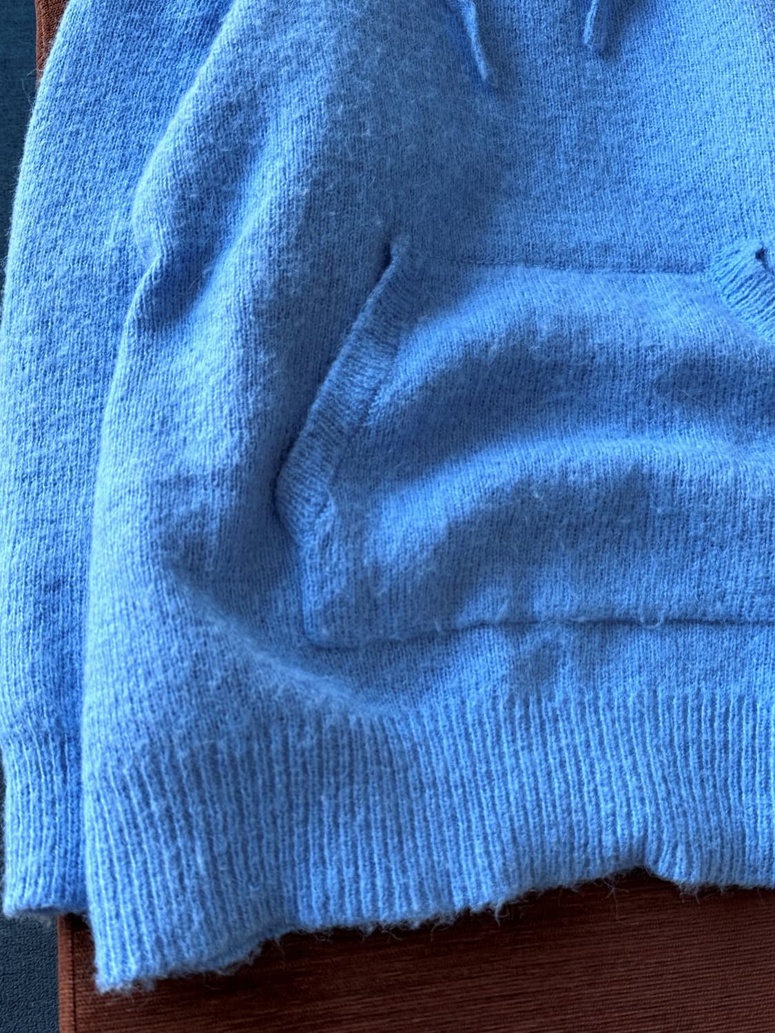 Brushed fabric hooded design knit P/O 상품이미지9