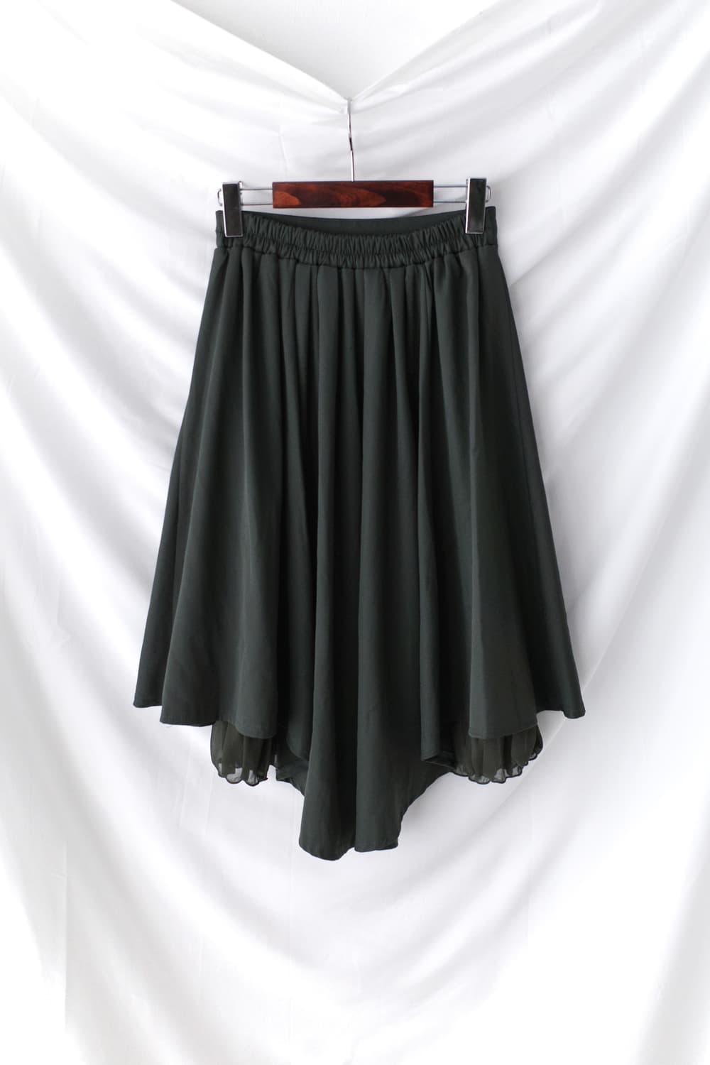 axes femme) lace layered shirring skirt 상품이미지1