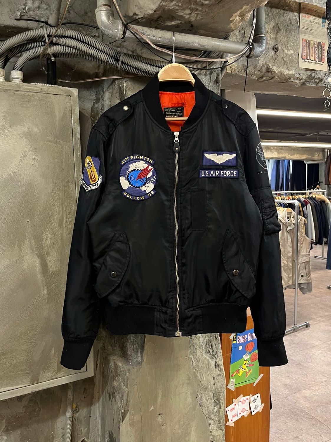 아스페시 ma1 항공점퍼 블랙 L #csz2481 상품이미지1