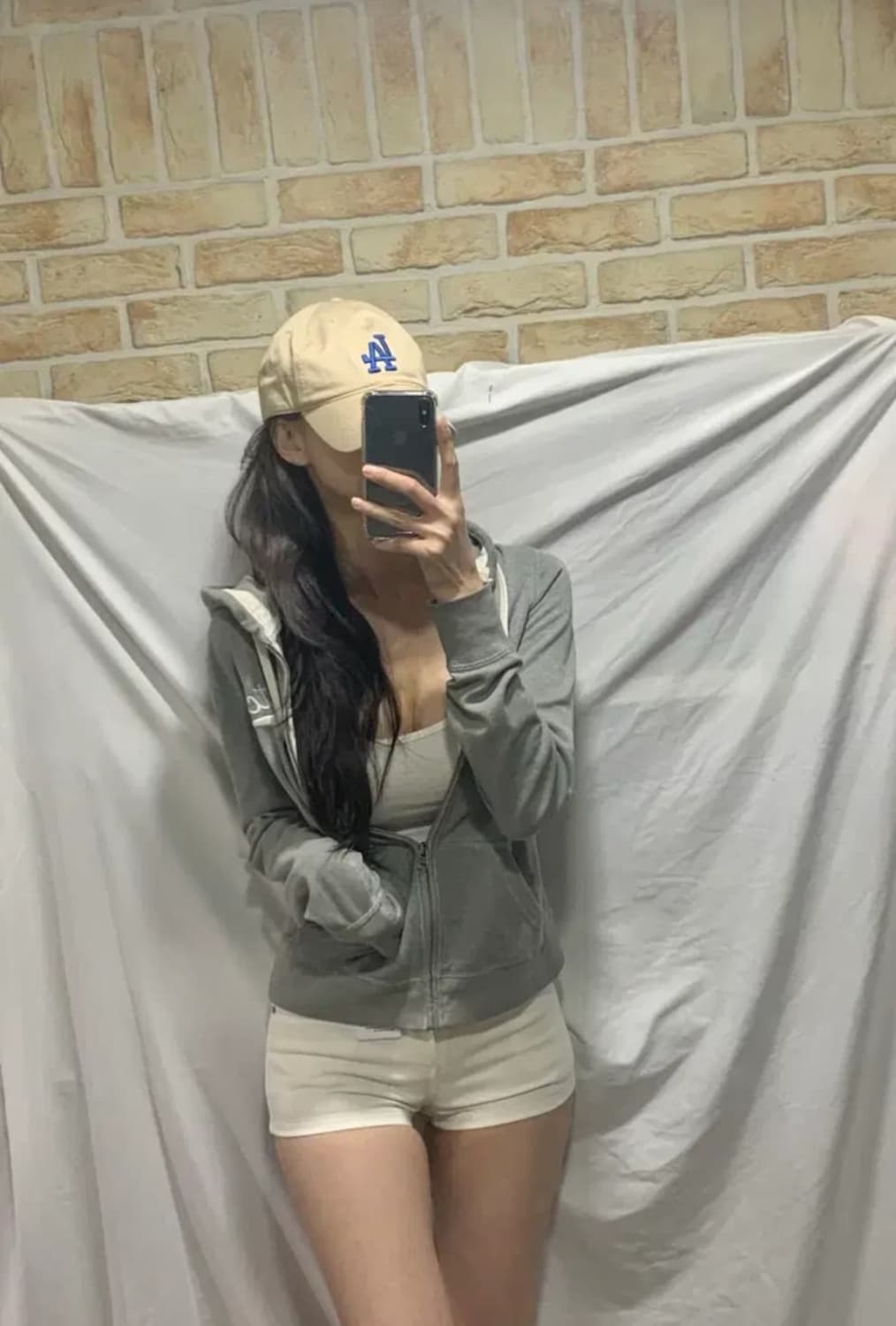 아베크롬비후드집업 그레이,M 상품이미지4