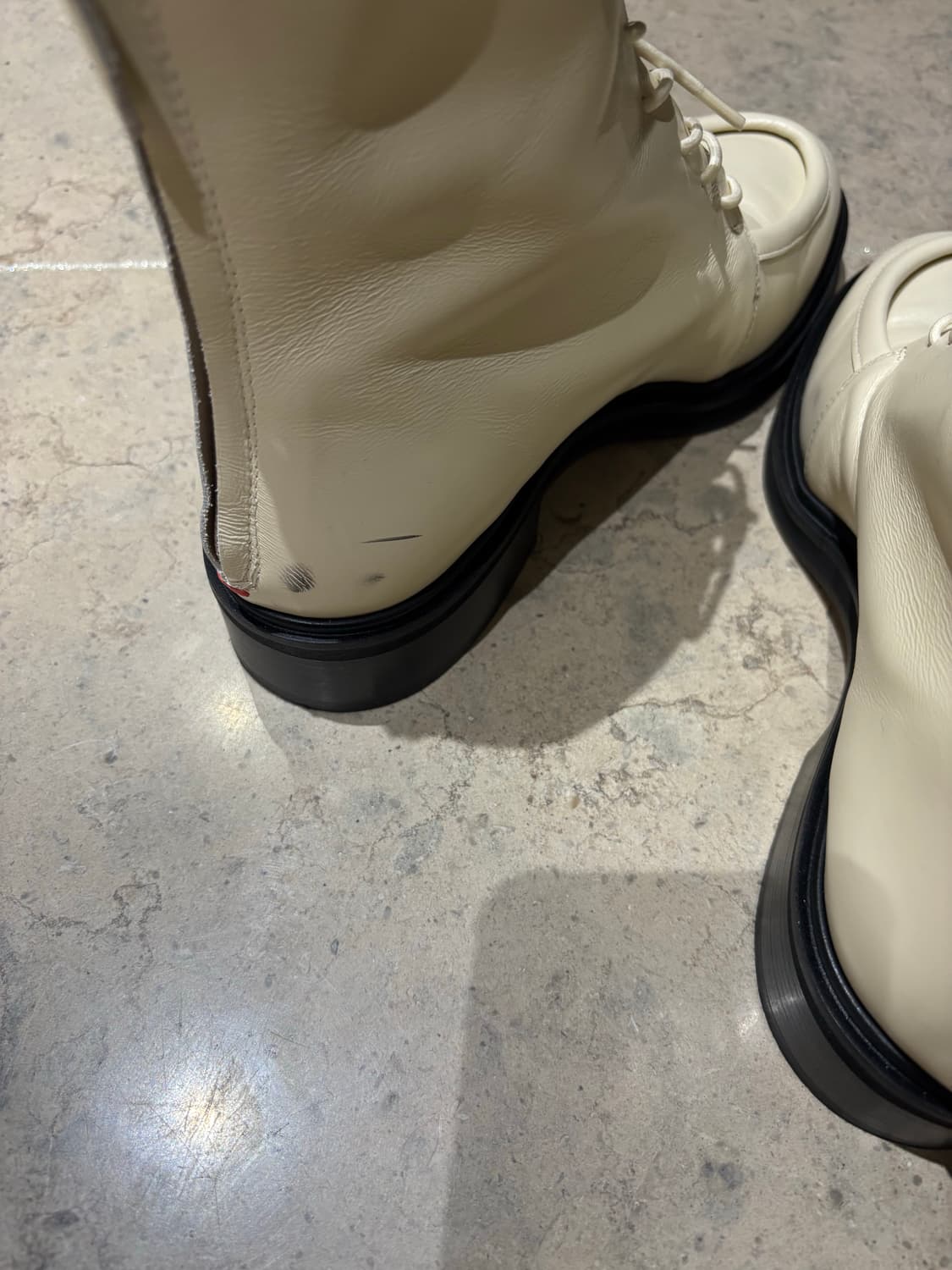 Aeyde 아이보리 레이스업 부츠 38 상품이미지2