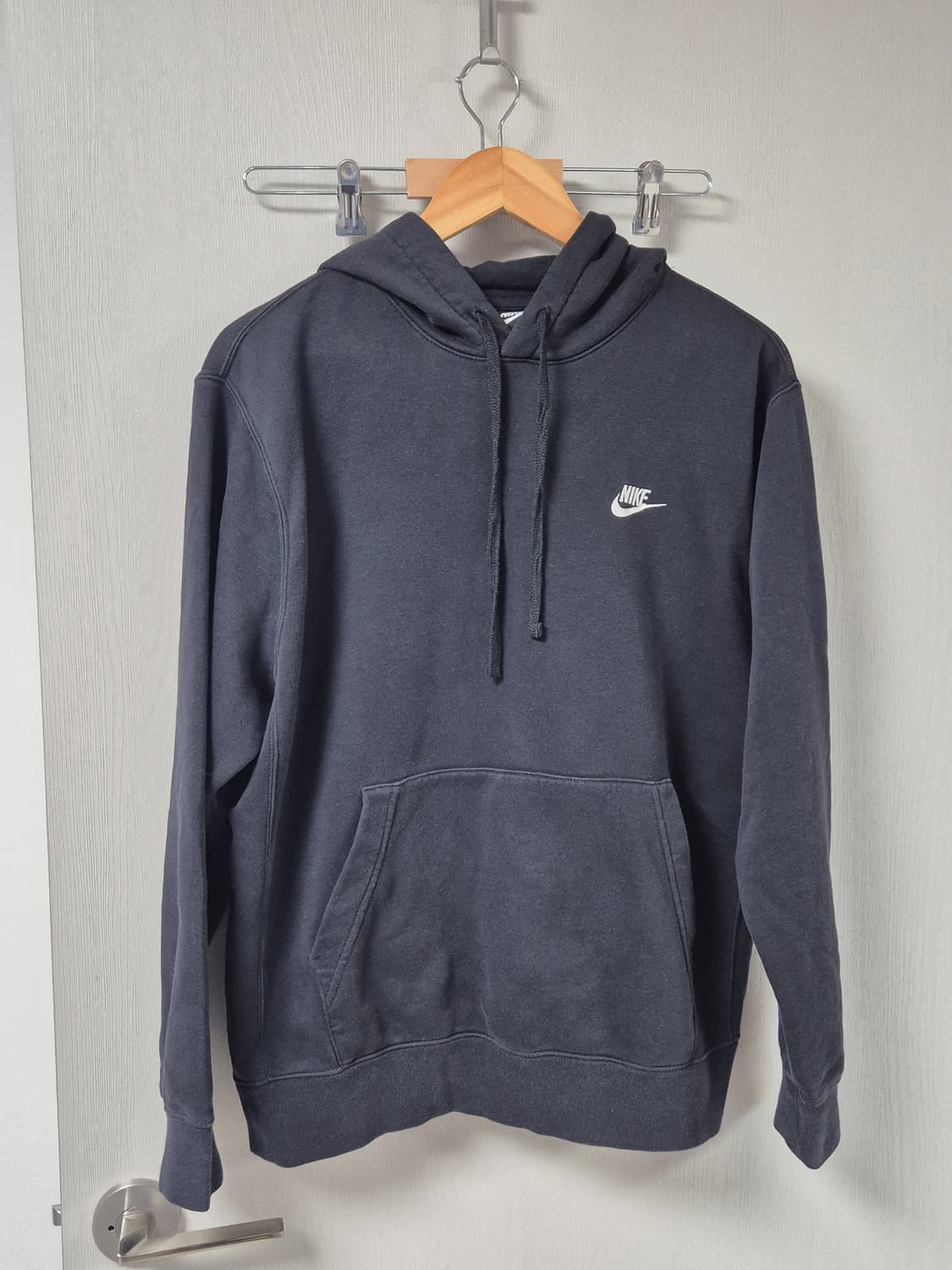 나이키 블랙 기모 후드티 100 상품이미지2