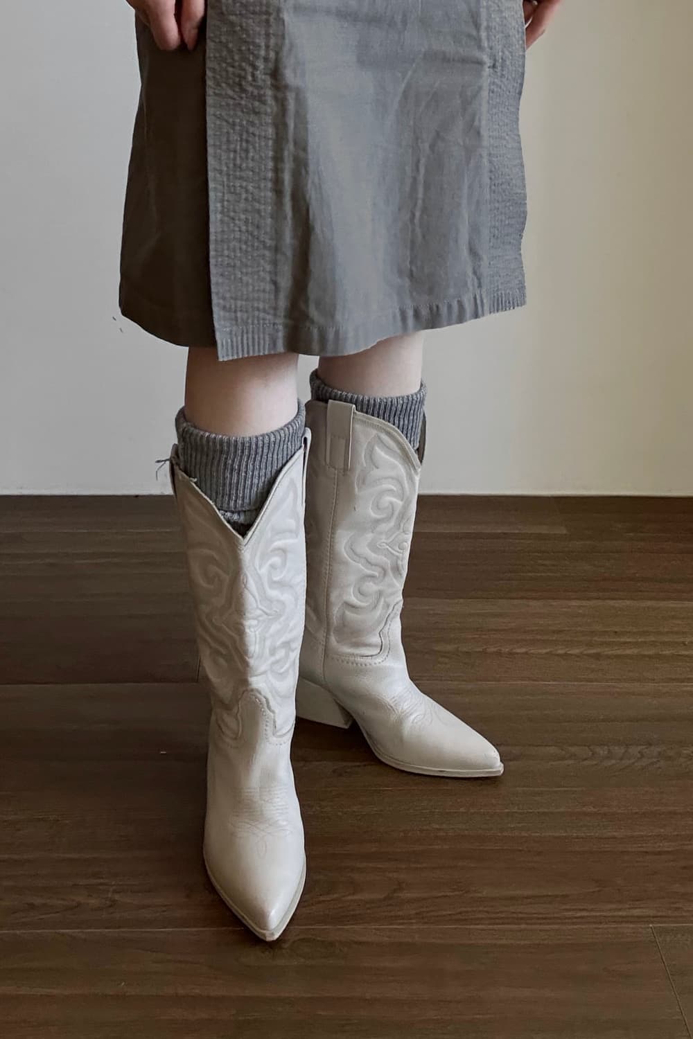 White Western boots 상품이미지7