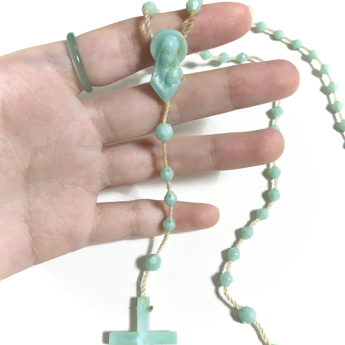 일본 빈티지 민트 로자리오 목걸이 고스 로리 펑크 갸루 그런지 페어리 상품이미지5