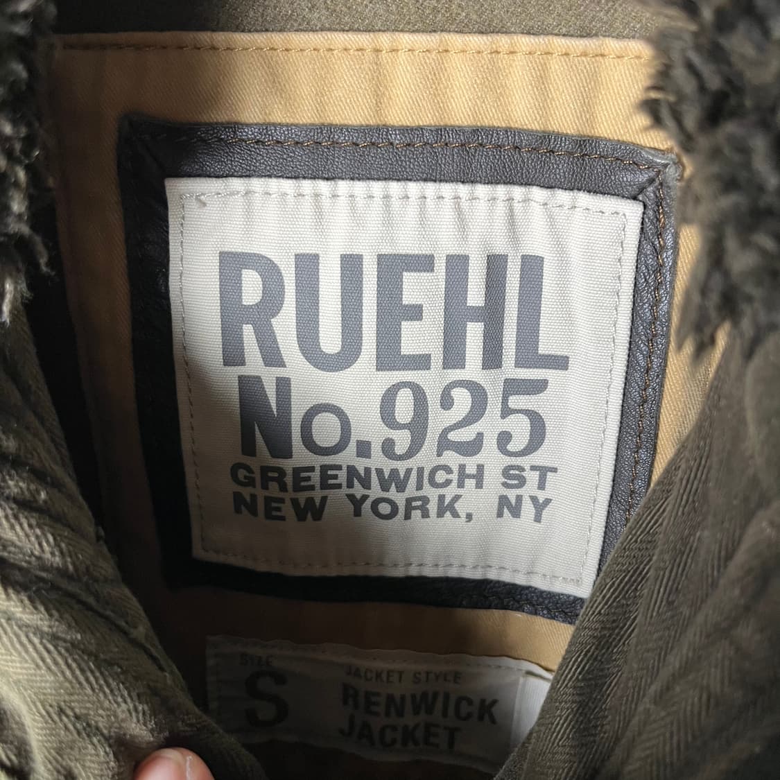 [Ruehl No. 925] 루엘 밀리터리 쉐르파 봄버자켓 상품이미지5