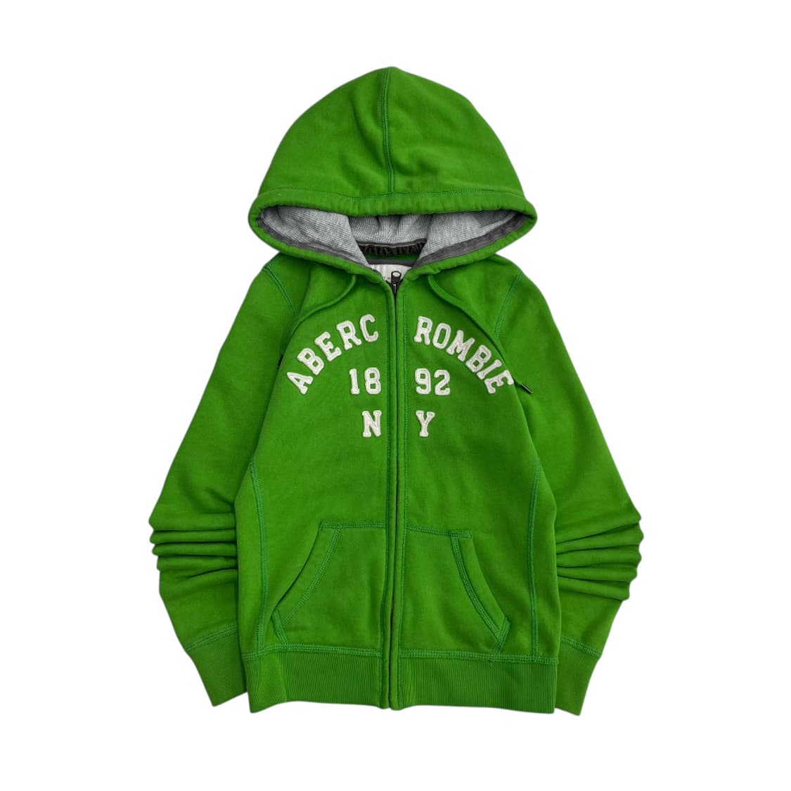 아베크롬비 센터로고 라이트그린 후드집업 S 상품이미지2