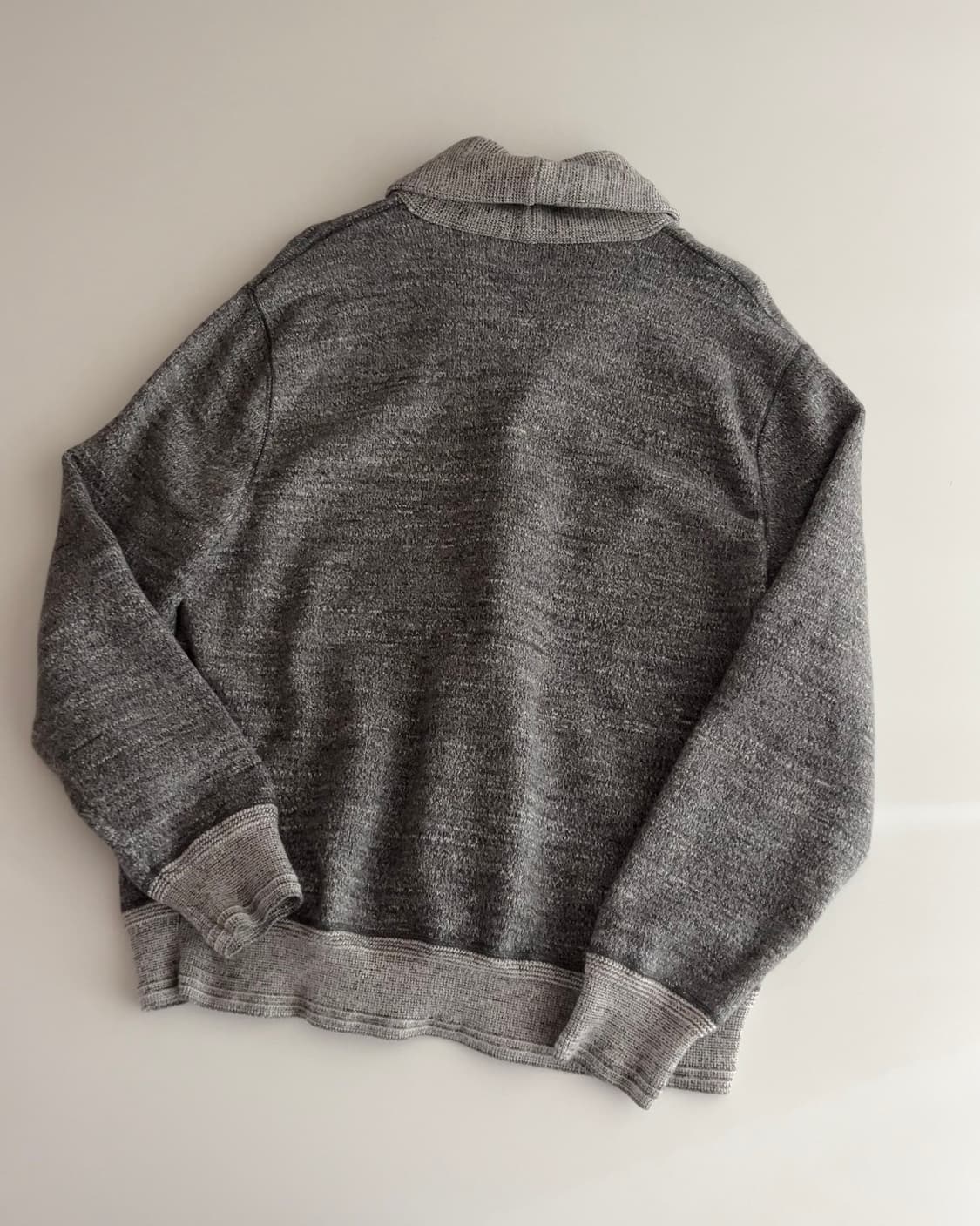 폴로 랄프로렌 그레이 숄카라 가디건 XL 상품이미지5