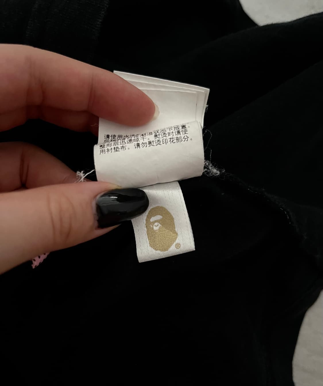 베이프 반팔 블랙 s 상품이미지4