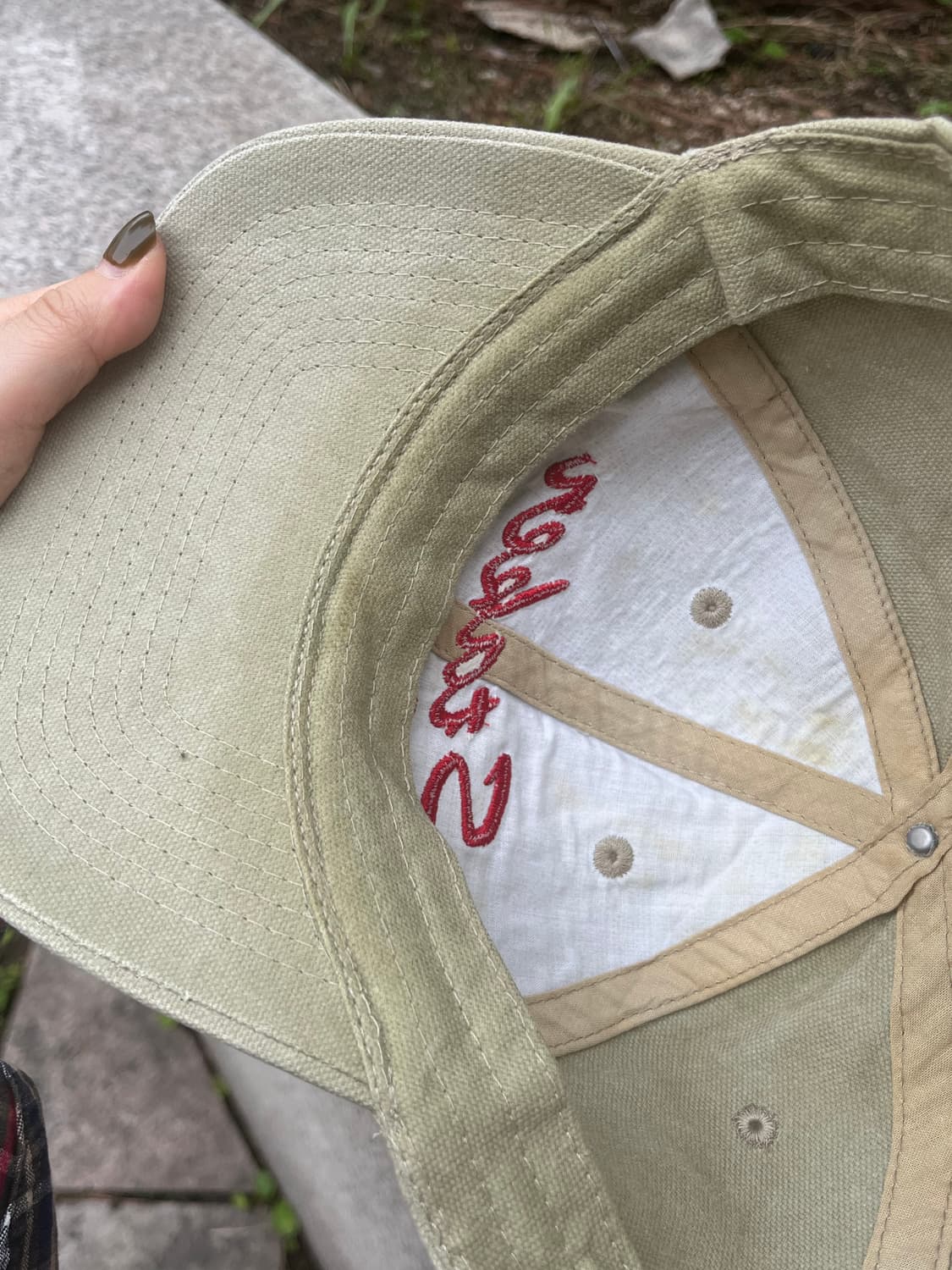 Vtg 빈티지 레터링 자수 볼캡 상품이미지5