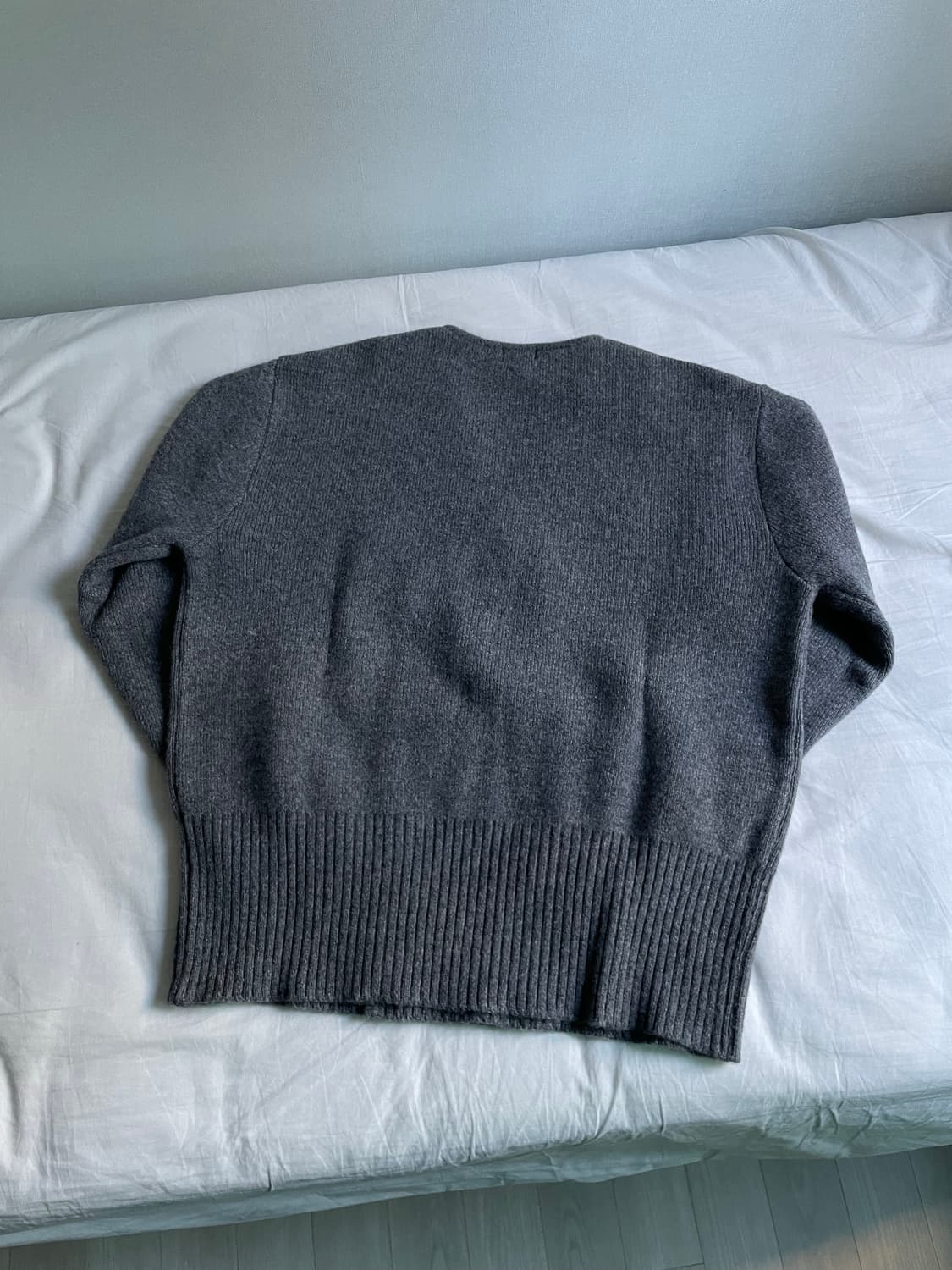 테이크이지 더블버튼 크롭 울 가디건 L 상품이미지2