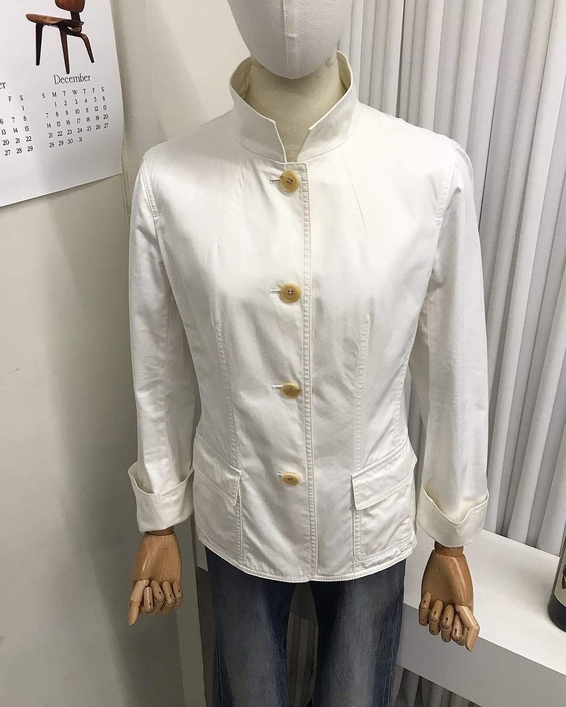 버버리 화이트 코튼 자켓 상품이미지8