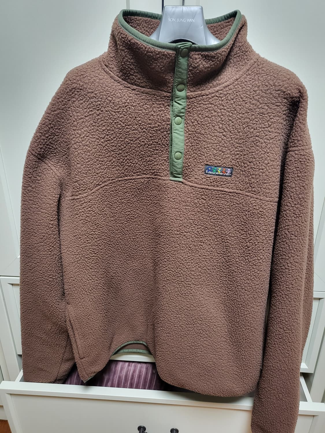 디스이즈네버댓 디네댓 gd 그레이트풀데드 플리스 풀오버 브라운 L 상품이미지3