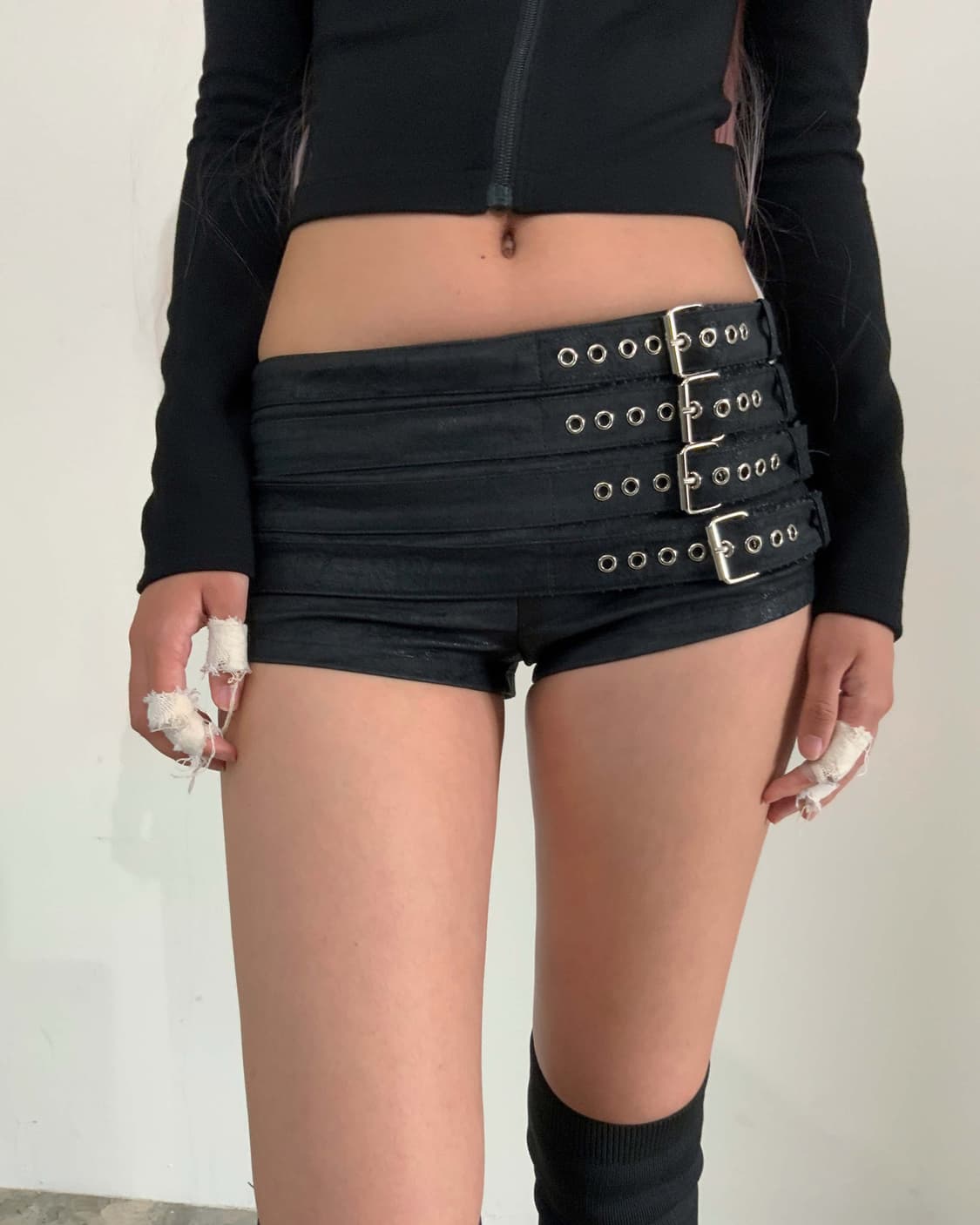 본네 Belted micro shorts (Black) 상품이미지3