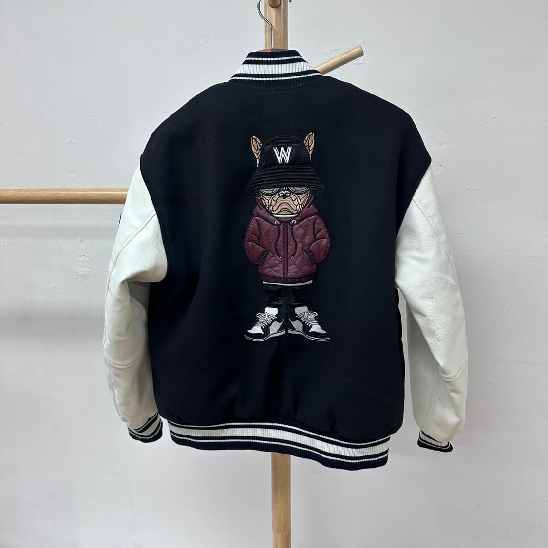 라이프워크 힙독 바시티 자켓 블랙 S사이즈 J25 상품이미지4