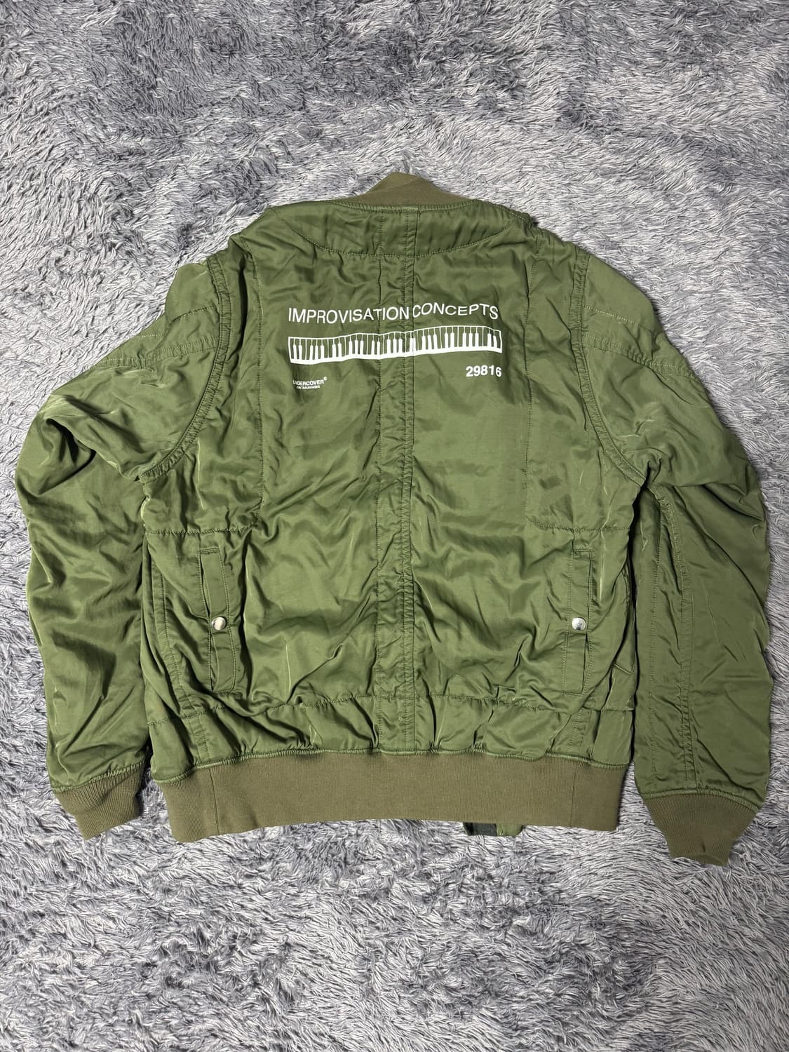 언더커버 봄버 카키 상품이미지2