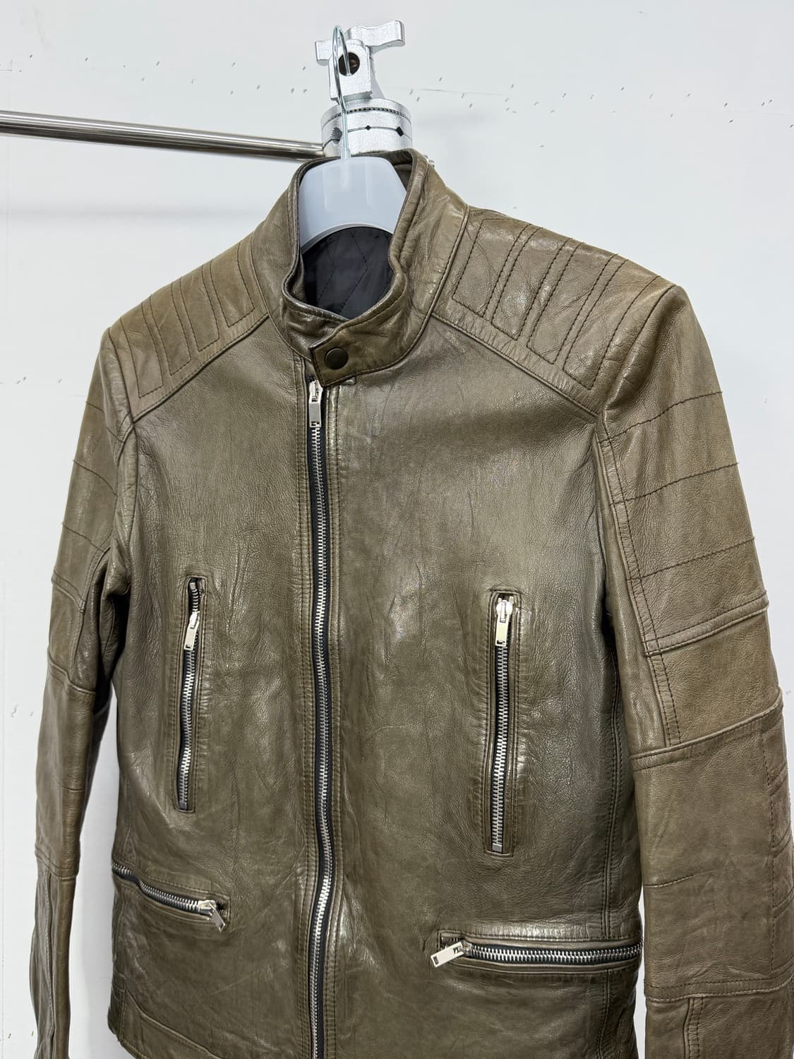 Solid Homme lambskin multi-pocket biker 상품이미지3