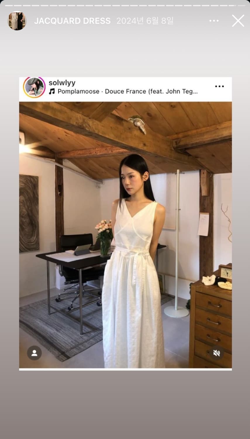 오스더 자카드 원피스 상품이미지4