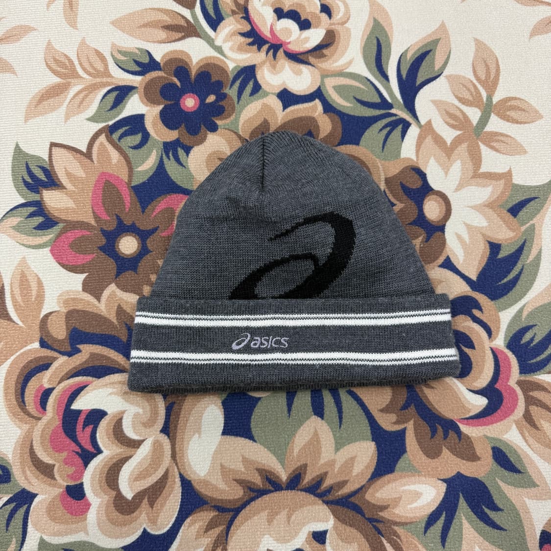 아식스Asics 로고 비니(그레이) 상품이미지1