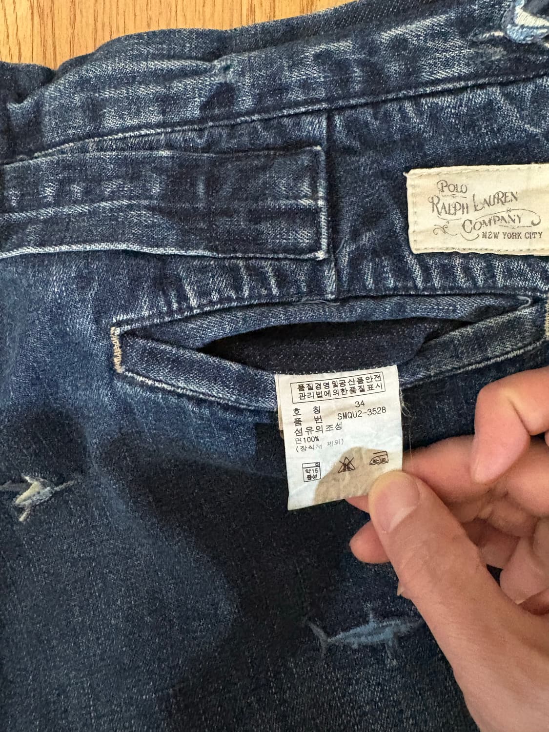 폴로 랄프로렌 상어 자수 데님 쇼츠 상품이미지5