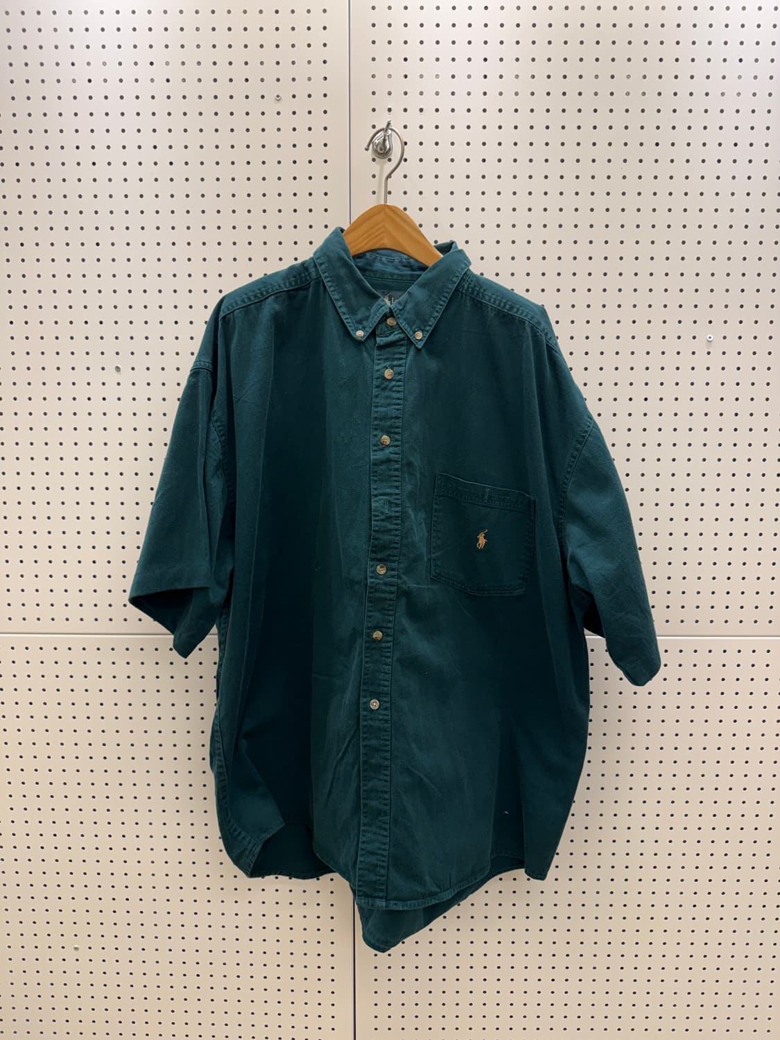 폴로랄프로렌 포니 박시핏 반팔 셔츠 그린 U1240 상품이미지2