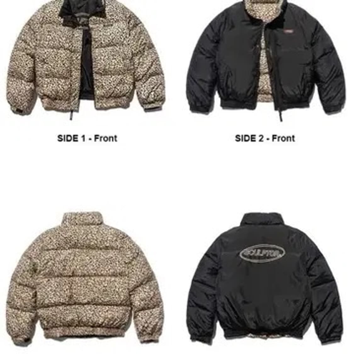 스컬프터 레오파드 리버시블 패딩 상품이미지2