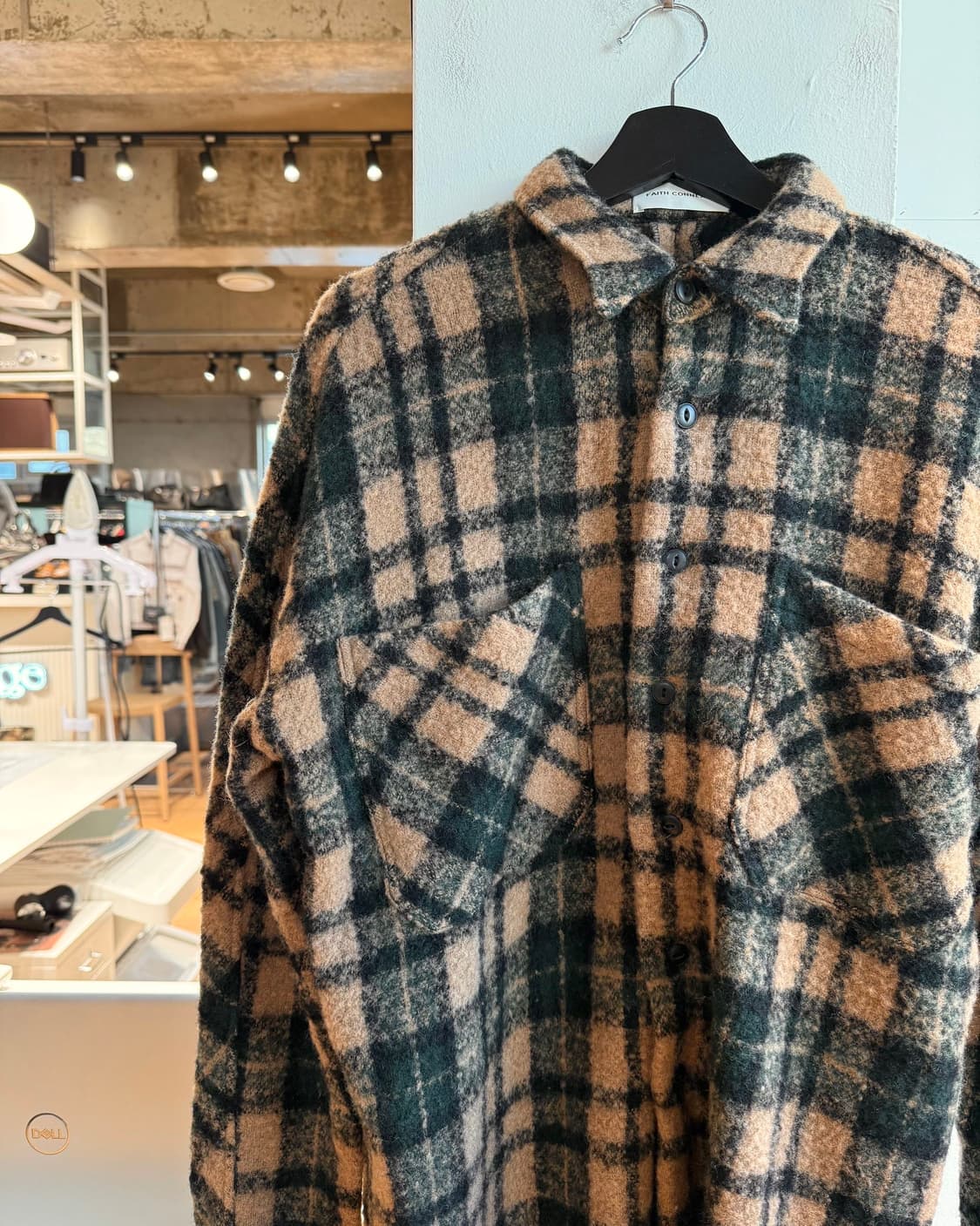 페이스 커넥션 브라운 플란넬 울 자켓  상품이미지4