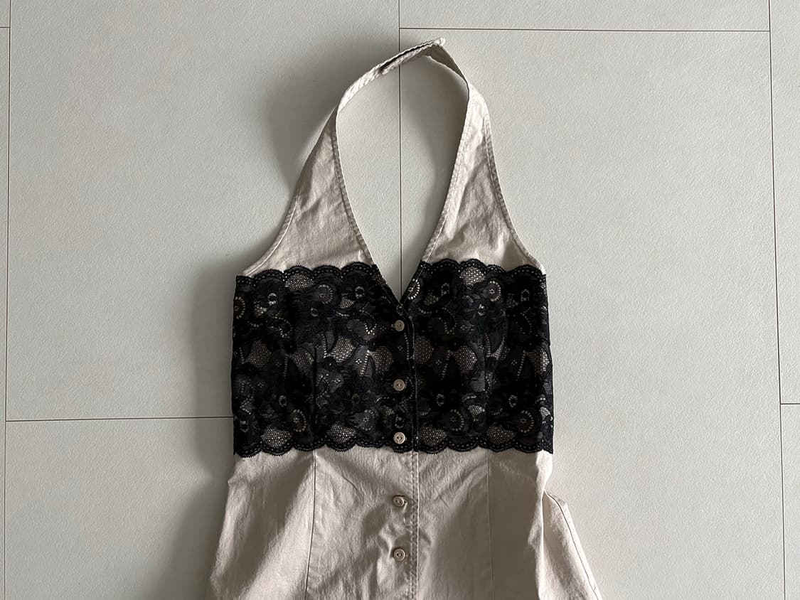 lace halter top 상품이미지2