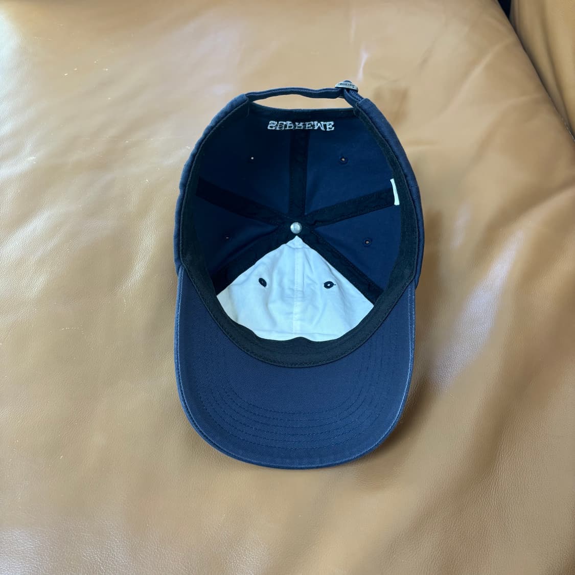 슈프림 6패널 볼캡 모자 24SS 뉴욕 아크 네이비 상품이미지7