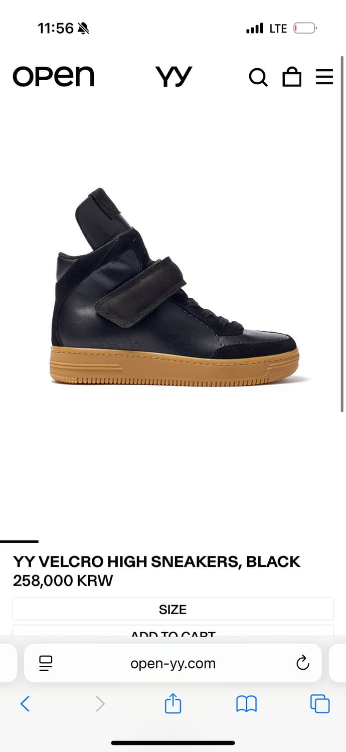 Openyy YY VELCRO HIGH SNEAKERS 상품이미지1