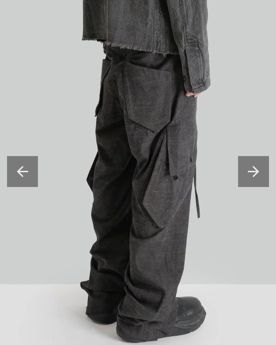 블랙멀 카고팬츠 slub grey s사이즈 상품이미지1