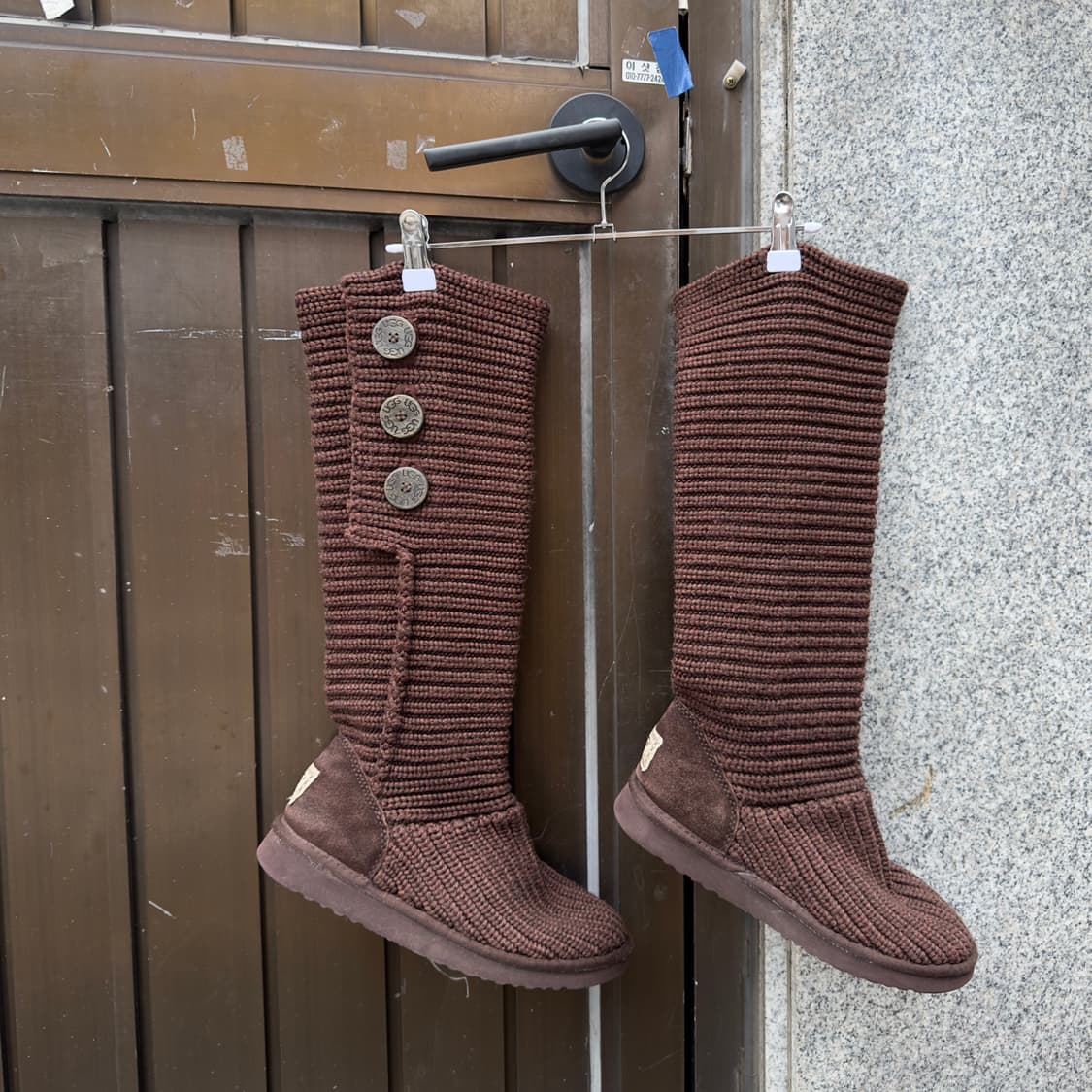 2000s Y2K 니트 카디 어그 부츠 상품이미지2