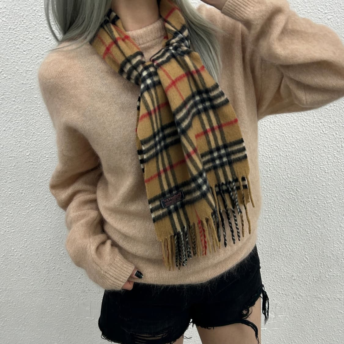 버버리 클래식 노바체크 캐시미어 머플러 상품이미지1