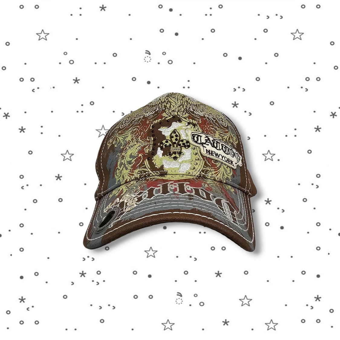  Tattoo 디앤젤로 브라운 큐빅 캡 상품이미지2